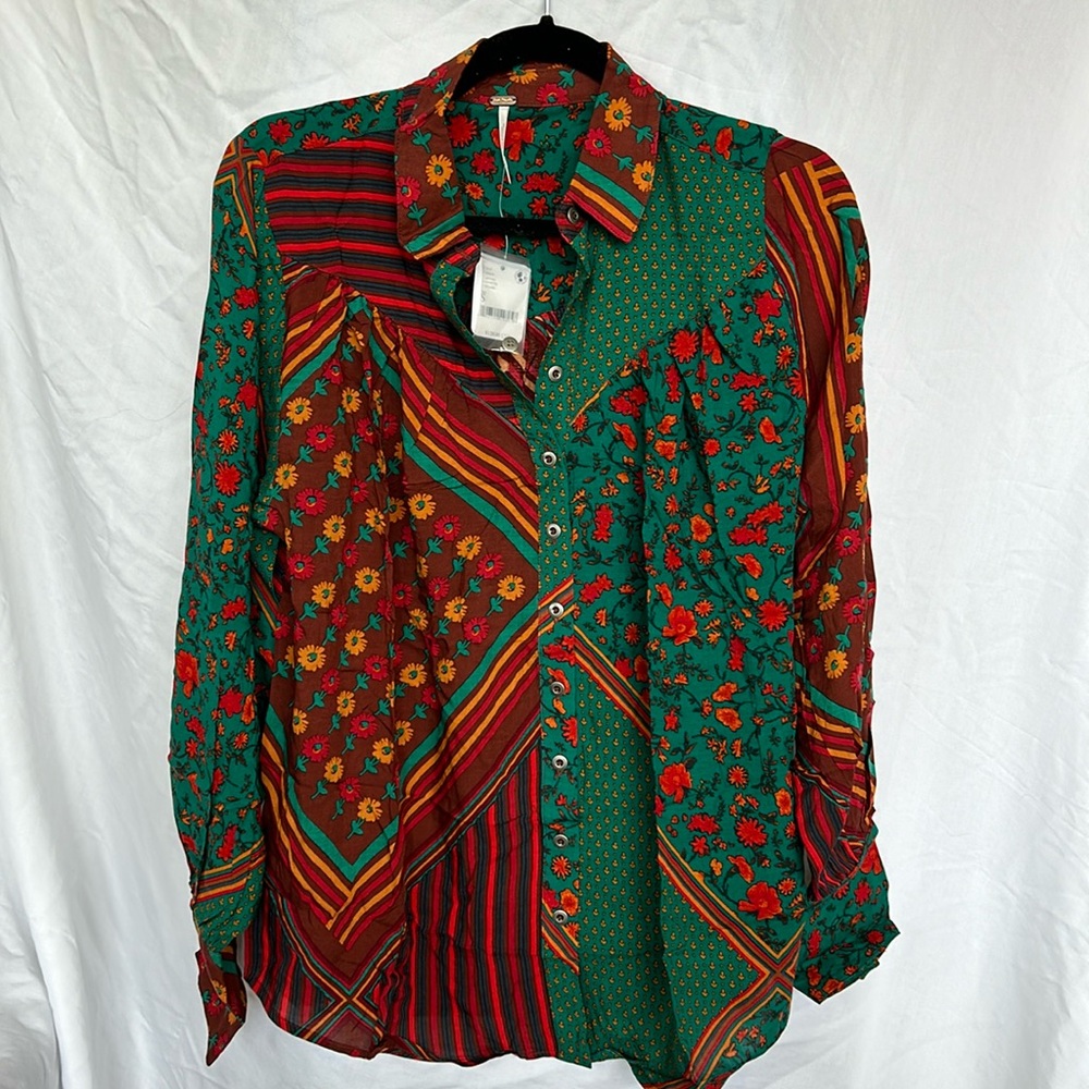 Free People Hazel Buttondown - Small - 🛍️